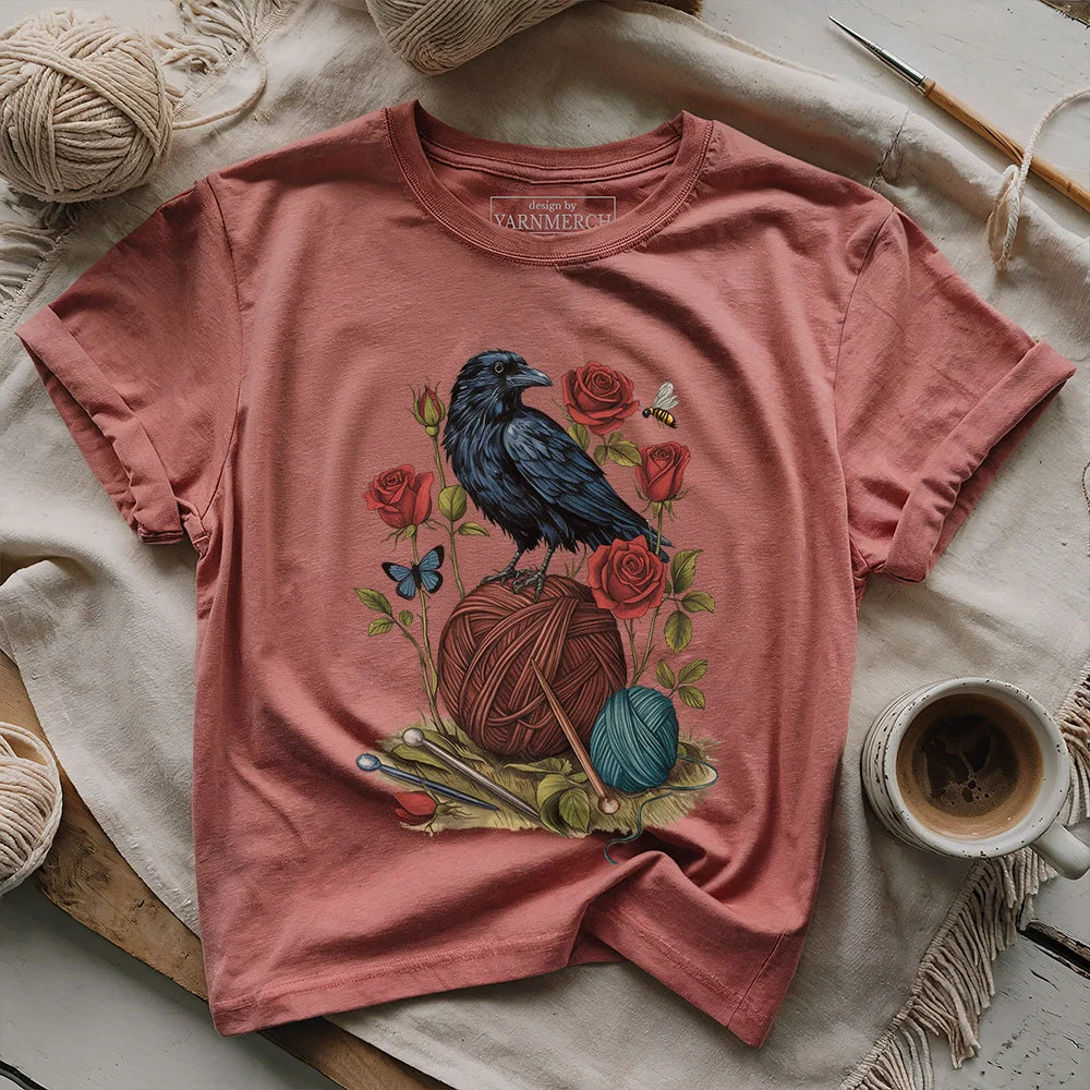 Raven & Rose Threads T-shirt - Prismatic Fiber Arts