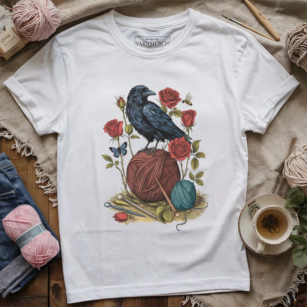 Raven & Rose Threads T-shirt - Prismatic Fiber Arts