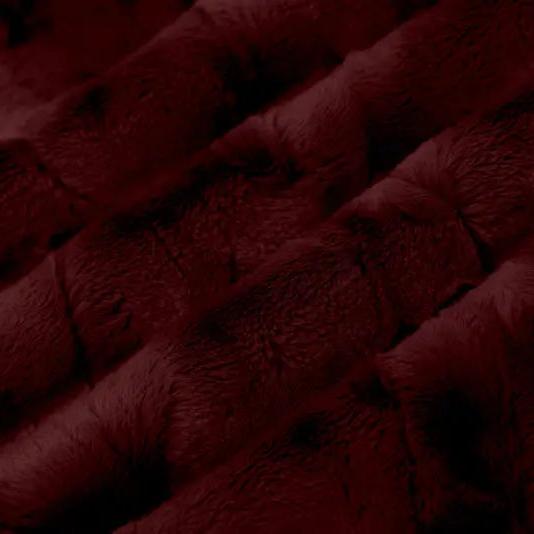 Red Black Cherry Luxe Cuddle Mirage 80" Fabric per yard - Prismatic Fiber Arts