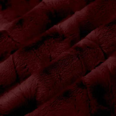 Red Black Cherry Luxe Cuddle Mirage 80" Fabric per yard - Prismatic Fiber Arts