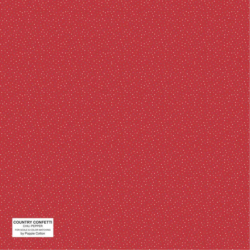Red Chilli Pepper Cotton 44"/45" Fabric Per Yard - Prismatic Fiber Arts