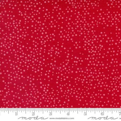 Red Crimson Dotty Thatched 44"/45" Fabric Per Yard - Prismatic Fiber Arts