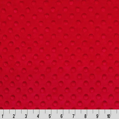 Red Cuddle Dimple Fabric per yard - Prismatic Fiber Arts