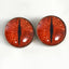 Red Dragon Sew-On Button Glass Eyes - Prismatic Fiber Arts