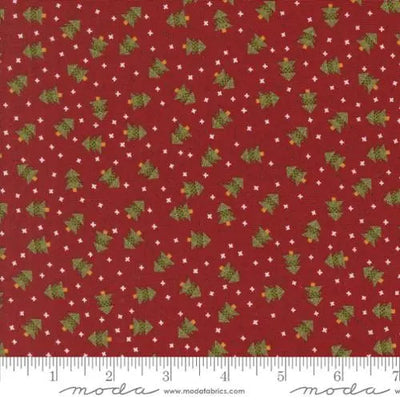 Red Emmitt And Ivy Christmas Trees 44"/45" Fabric Per Yard - Prismatic Fiber Arts