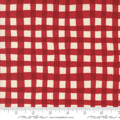 Red Emmitt And Ivy Winter Plaids 44"/45" Fabric Per Yard - Prismatic Fiber Arts