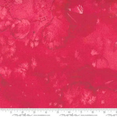 Red Flow Basic Watercolor Painting 44"/45" Fabric Per Yard - Prismatic Fiber Arts