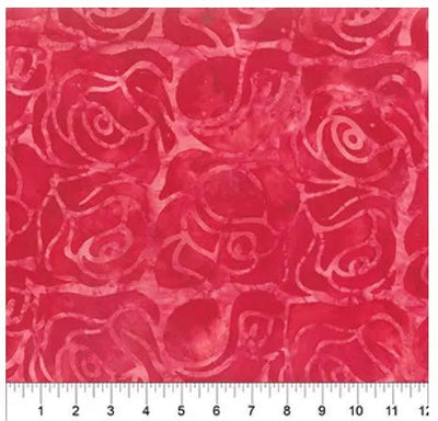 Red Roses Cotton Wideback Fabric per yard - Prismatic Fiber Arts