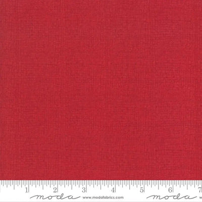 Red Scarlet Thatched Cotton Wideback Fabric Per Yard - Prismatic Fiber Arts