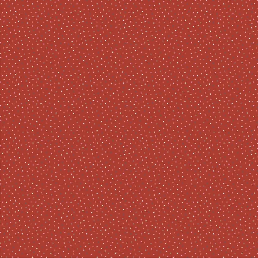 Red Speckled Hen Cotton 44"/45" Fabric Per Yard - Prismatic Fiber Arts