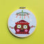 Red Christmasbot by Mary Engelbreit Counted Cross Stitch DIY KIT - Prismatic Fiber Arts