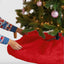 Premium Faux Fur Christmas Tree Skirt - 30 Inch | Luxurious Holiday Decorations - Prismatic Fiber Arts