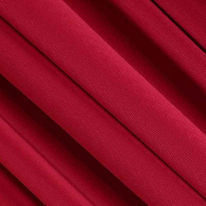 Red Rayon Spandex Jersey Knit Fabric – 60" Wide, 240 GSM | 4-Way Stretch by the Yard | FabricLA - Prismatic Fiber Arts