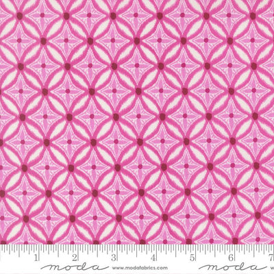 Reef Medallion Magenta Cotton 44"/45" Fabric Per Yard - Prismatic Fiber Arts