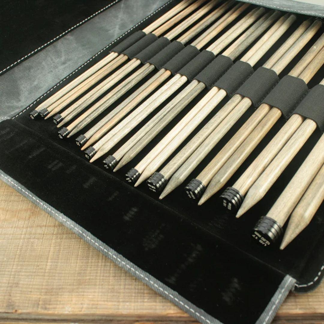 Driftwood 10" Straight Needle Set | With Carrying Case - Prismatic Fiber Arts