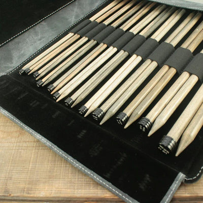 Driftwood 10" Straight Needle Set | With Carrying Case - Prismatic Fiber Arts