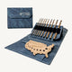 "America" Crochet Hook Set with Carrying Case - Driftwood 7" | 10 Crochet Hooks Size US E - M - Prismatic Fiber Arts