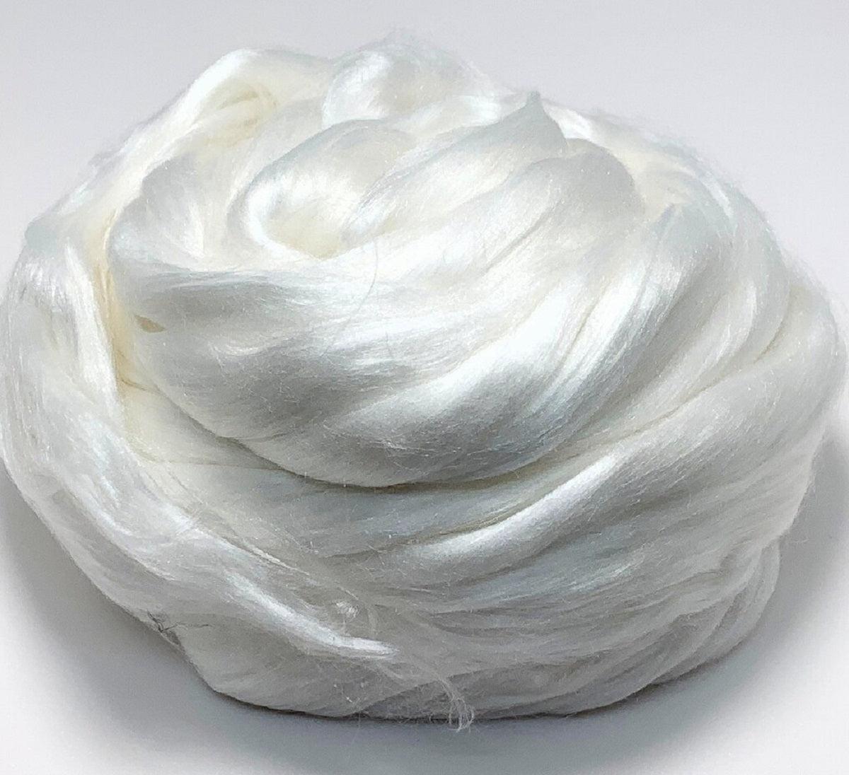 Grade A Mulberry Silk Fiber - Prismatic Fiber Arts