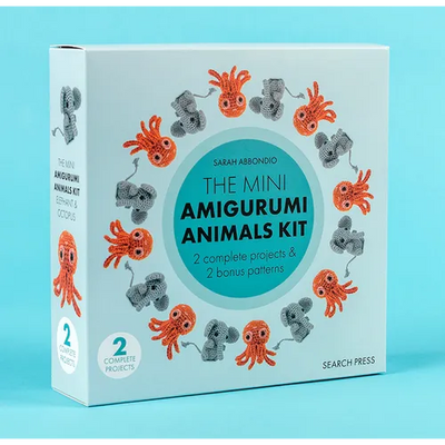 Mini Amigurumi Animals Kit: 2 Complete Projects & 2 Bonus Patterns