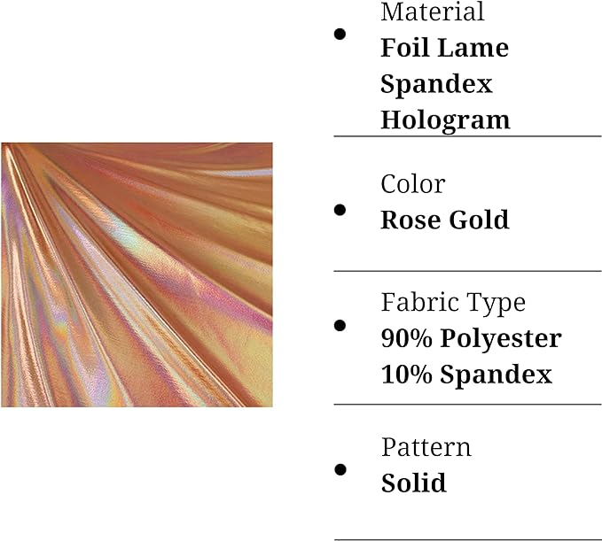 Hologram Metallic Foil Spandex Knit Fabric 4-Way Stretch, 60" Inch Wide| Multicolor - Prismatic Fiber Arts