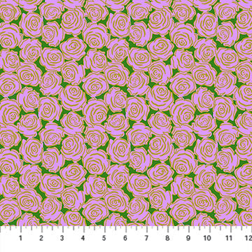 Rosette Lilac Yesterday Cotton 44"/45" Fabric Per Yard - Prismatic Fiber Arts