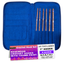 Crochet Hook Set | Rosewood | Sizes E, F, G, 7, H, I | w/custom case - Prismatic Fiber Arts