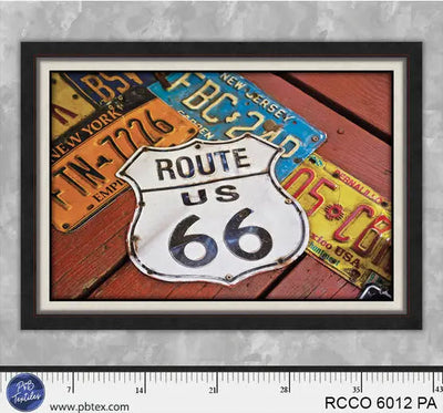 Route 66 Commemorative Collection Highway Sign - Panel - Prismatic Fiber Arts