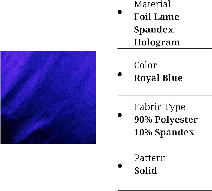 Hologram Metallic Foil Spandex Knit Fabric 4-Way Stretch, 60" Inch Wide| Multicolor - Prismatic Fiber Arts