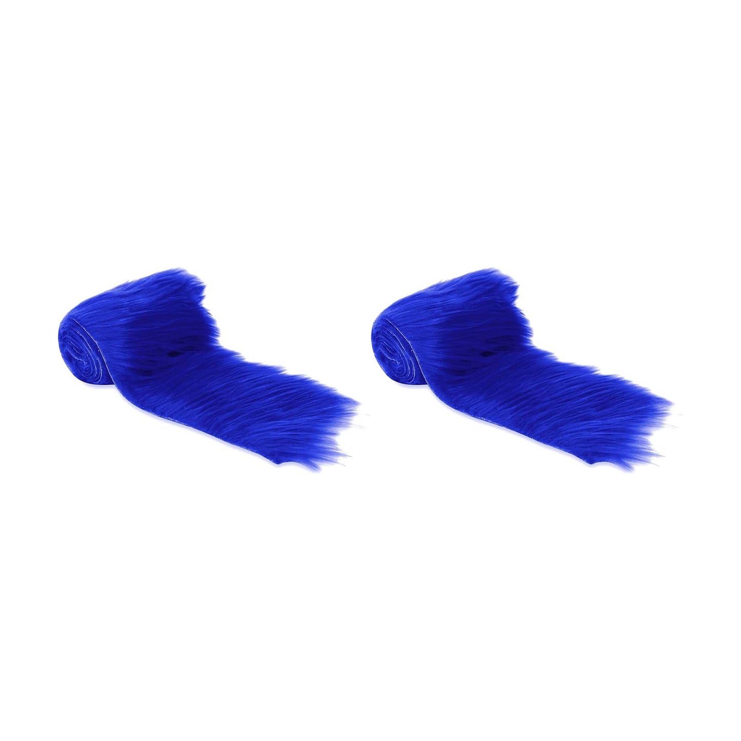 FabricLA Mohair Shaggy Faux Fur Fabric - Pre Cut Strips | Trim Ribbon | DIY Craft, Hobby, Costume, Decoration - Pack of 2 - Prismatic Fiber Arts