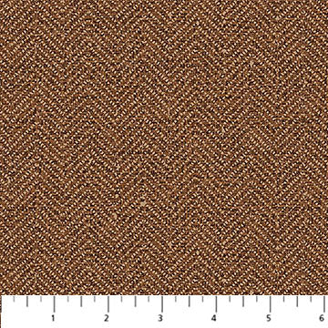 Rust Chevron Haberdashery Flannel Fabric per Yard - Prismatic Fiber Arts