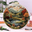 Beginners Hand Embroidery Kit - Mountain & Moon Landscape with Fabric & Threads - Prismatic Fiber Arts
