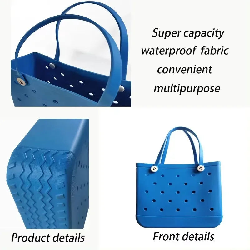 EVA Rubber Waterproof Handbag - Solid Color M/L - Prismatic Fiber Arts