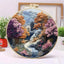 Beginners Hand Embroidery Kit - Mountain & Moon Landscape with Fabric & Threads - Prismatic Fiber Arts