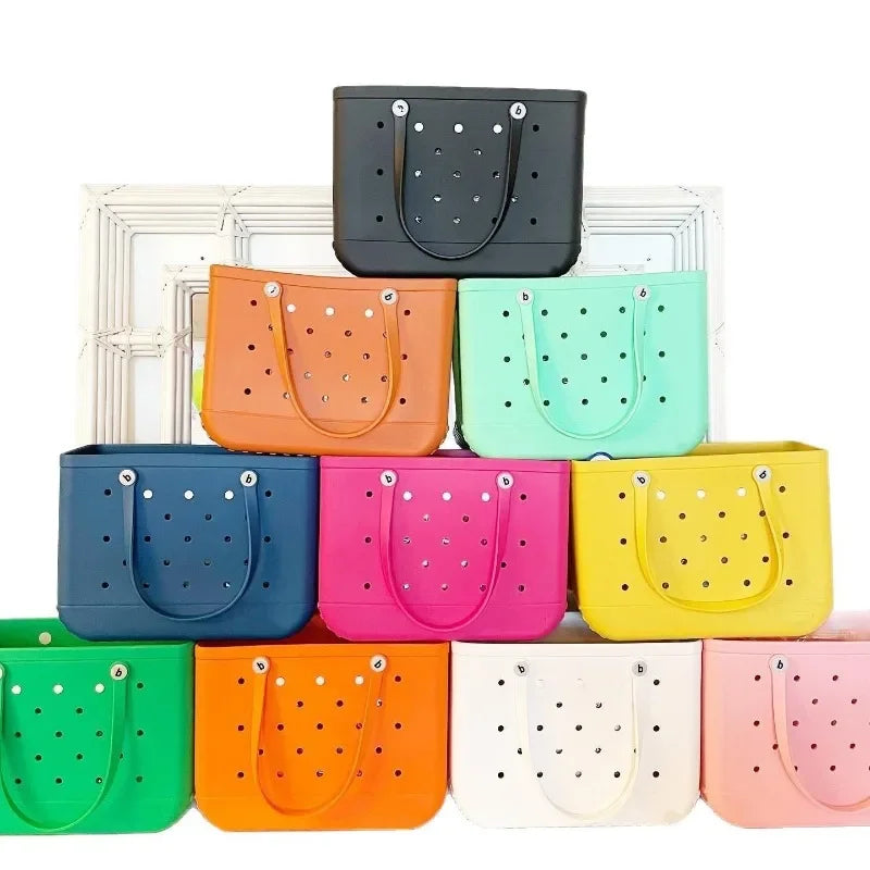 EVA Rubber Waterproof Handbag - Solid Color M/L - Prismatic Fiber Arts