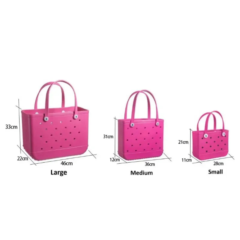 EVA Rubber Waterproof Handbag - Solid Color M/L - Prismatic Fiber Arts