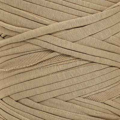 Recycled T-Shirt Fabric Yarn - Sand Color - Prismatic Fiber Arts