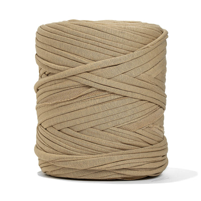 Recycled T-Shirt Fabric Yarn - Sand Color - Prismatic Fiber Arts