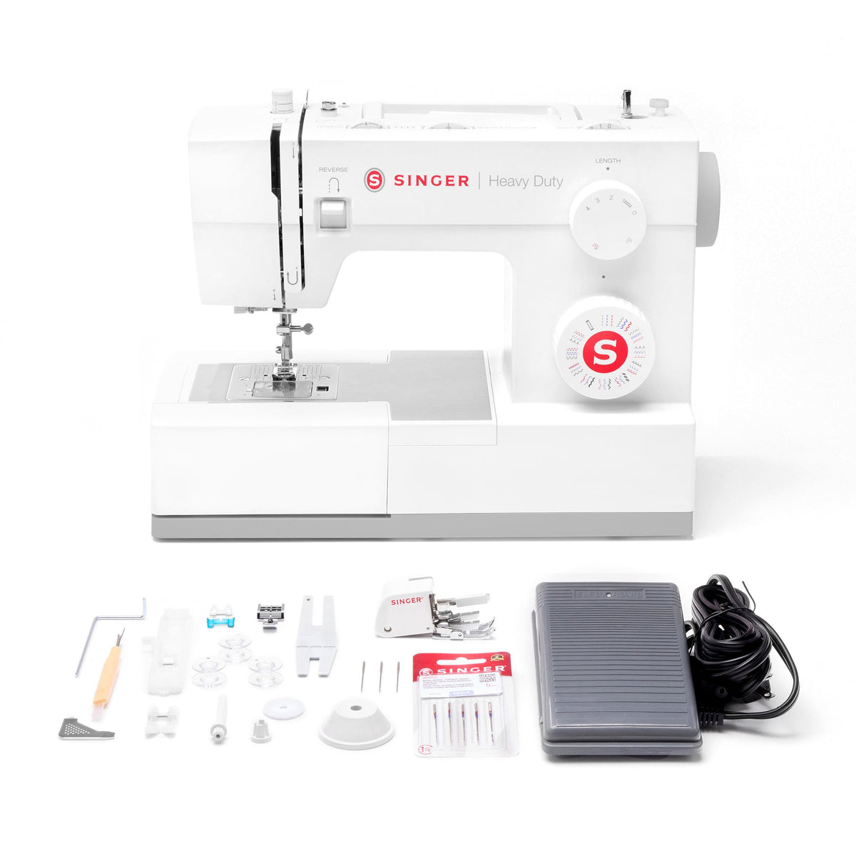 SINGER® Heavy Duty 4452 White Sewing Machine - Prismatic Fiber Arts