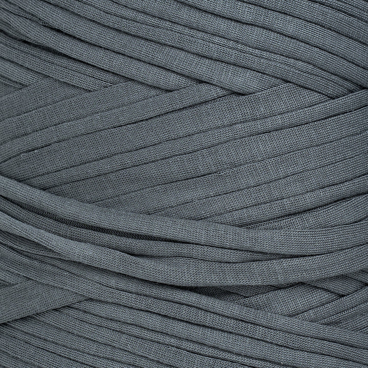 Recycled T-Shirt Fabric Yarn - Slate Gray Color - Prismatic Fiber Arts