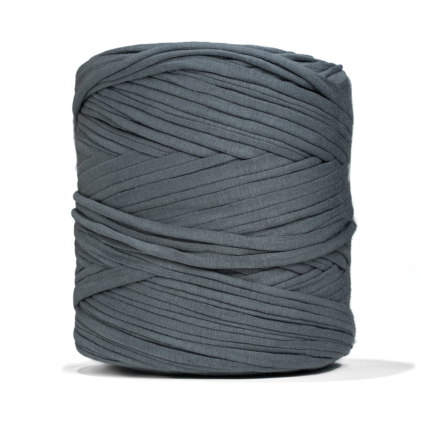 Recycled T-Shirt Fabric Yarn - Slate Gray Color - Prismatic Fiber Arts