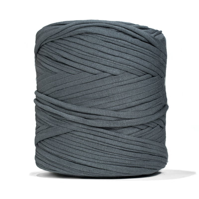 Recycled T-Shirt Fabric Yarn - Slate Gray Color - Prismatic Fiber Arts