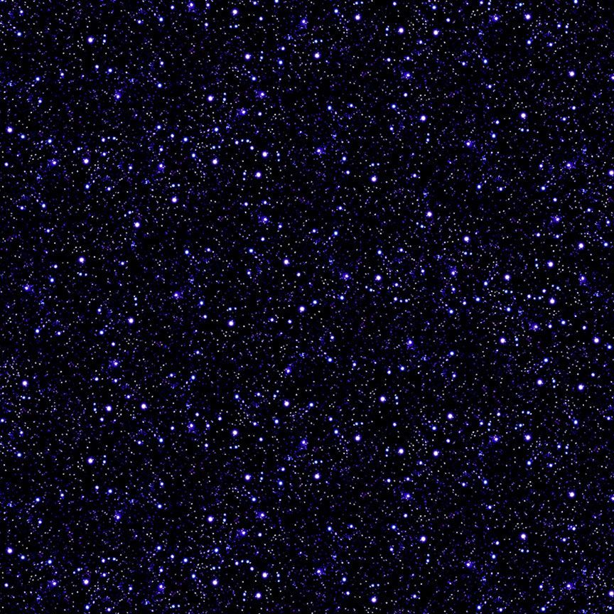 Black Celestial Sky Cotton 44"/45" Fabric Per Yard - Prismatic Fiber Arts