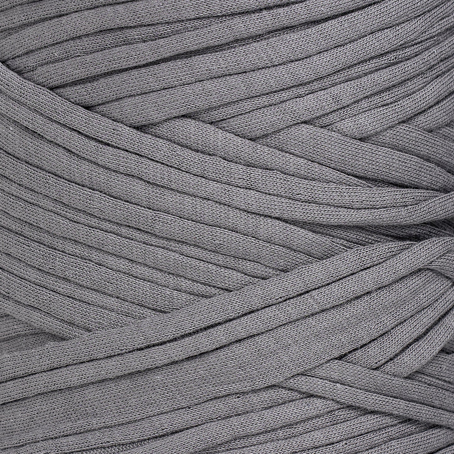 Recycled T-Shirt Fabric Yarn - Stone Gray Color - Prismatic Fiber Arts
