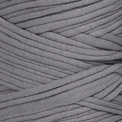 Recycled T-Shirt Fabric Yarn - Stone Gray Color - Prismatic Fiber Arts