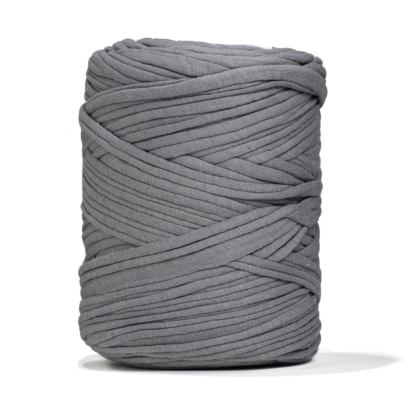 Recycled T-Shirt Fabric Yarn - Stone Gray Color - Prismatic Fiber Arts