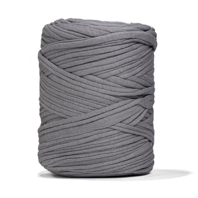 Recycled T-Shirt Fabric Yarn - Stone Gray Color - Prismatic Fiber Arts
