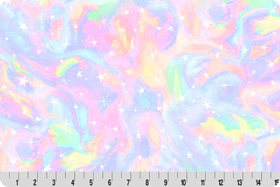 Unicorn Splash Cloud Cuddle Fabric per yard - Prismatic Fiber Arts