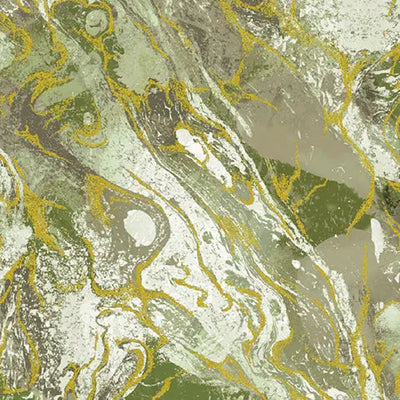 Sage Marbled Earth Cotton 44”/45" Fabric Per Yard - Prismatic Fiber Arts