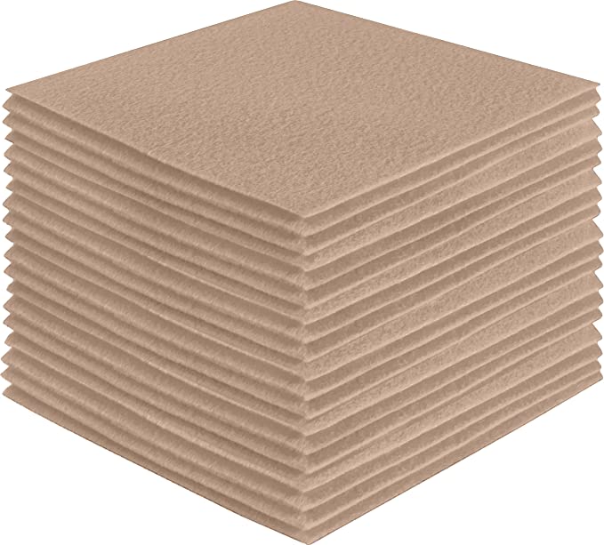 FabricLA Acrylic Felt Craft Sheet Packs – Sandy | Soft 100% Acrylic Felt Sheets for DIY & Crafts - Prismatic Fiber Arts