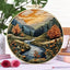 Beginners Hand Embroidery Kit - Mountain & Moon Landscape with Fabric & Threads - Prismatic Fiber Arts
